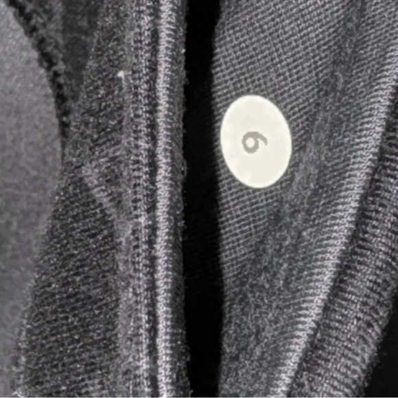LULULEMON Wunder Under Crop II Luon  Star Crushed Coal Black Leggings Size 6 - Picture 4 of 9